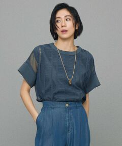 【カタログ掲載・洗える】レースエッジ Tシャツ&タンクトップセット トップス