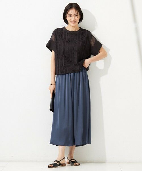 自由区 / ジユウク カットソー | 【洗える】レースエッジ Tシャツ&タンクトップセット トップス | 詳細22