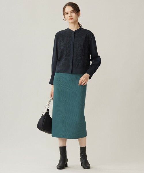 自由区 / ジユウク シャツ・ブラウス | 【洗える】シアーエンブロイダリークロップド丈 ブラウス | 詳細15