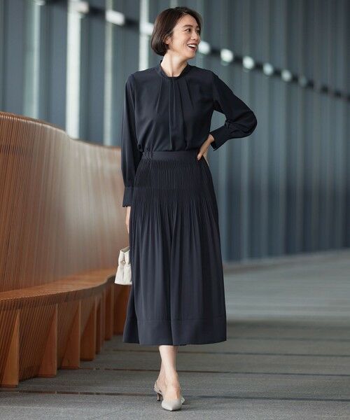 自由区 / ジユウク シャツ・ブラウス | 【カタログ掲載・セットアップ対応】ライトサテン ブラウス | 詳細3