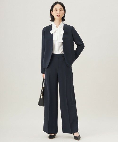 自由区 / ジユウク ノーカラージャケット | 【セットアップ対応】トリアセダブルクロスノーカラー ジャケット | 詳細17