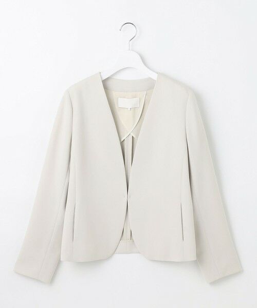 自由区 / ジユウク ノーカラージャケット | 【セットアップ対応】トリアセダブルクロスノーカラー ジャケット | 詳細23