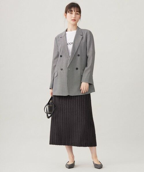 自由区 / ジユウク ミニ・ひざ丈スカート | 【セットアップ対応・洗える】フリンジジャガード スカート | 詳細11