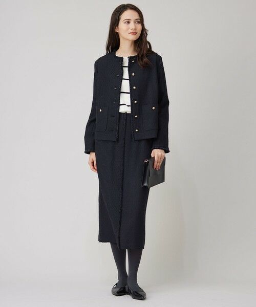 自由区 / ジユウク ノーカラージャケット | 【SHIHOさん着用】ブライトリングツイード ジャケット | 詳細19