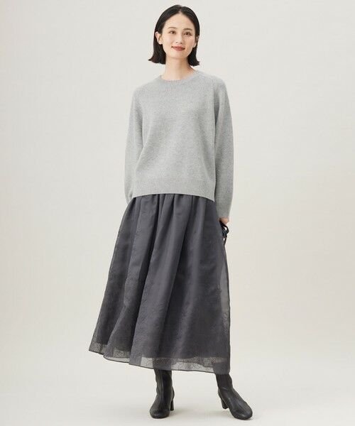 自由区 / ジユウク ニット・セーター | 【洗える】ウールカシミヤブレンドラメスパンコールクルーネック ニット | 詳細5