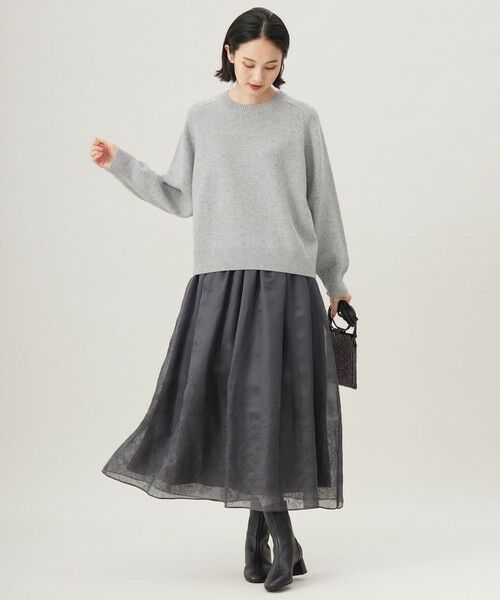 自由区 / ジユウク ニット・セーター | 【洗える】ウールカシミヤブレンドラメスパンコールクルーネック ニット | 詳細6