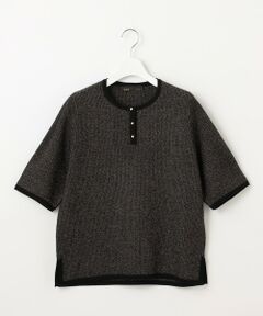 【PREMIUM KNIT COLLECTION】シャイニーミックスプルオーバー ニット