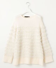 【PREMIUM KNIT COLLECTION】スパンコールコンビ ニット