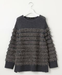 【PREMIUM KNIT COLLECTION】スパンコールコンビ ニット