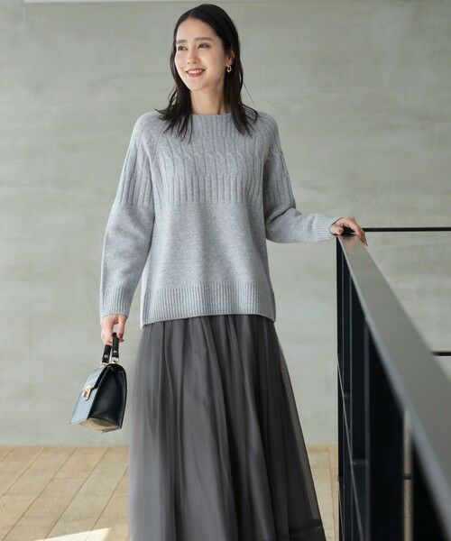 自由区 / ジユウク ニット・セーター | 【洗える】ウールカシミヤブレンドケーブル ニット | 詳細11