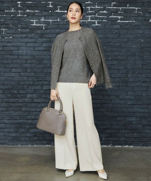 自由区 / ジユウク その他パンツ | 【セットアップ対応・洗える】トリアセダブルクロス ワイドパンツ | 詳細4