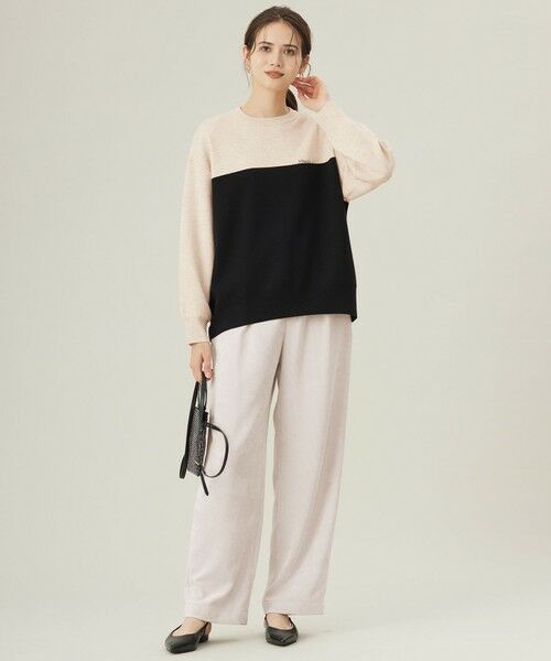 自由区 / ジユウク ニット・セーター | 【カタログ掲載・セットアップ対応・洗える】スムージーブロッキング ニット | 詳細4