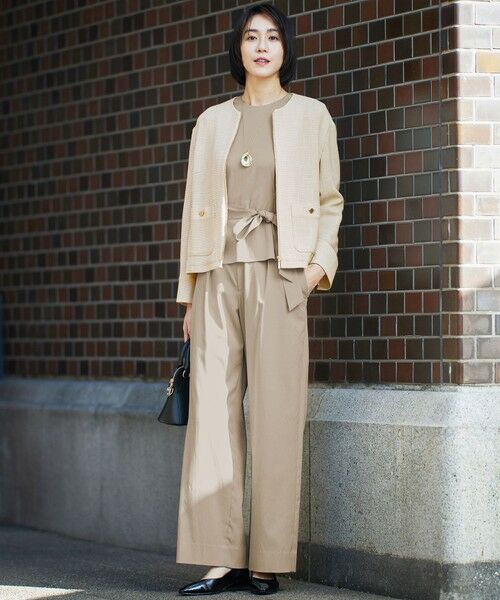 自由区 / ジユウク シャツ・ブラウス | 【セットアップ対応・洗える】ドレープツイルプルオーバー ブラウス | 詳細3