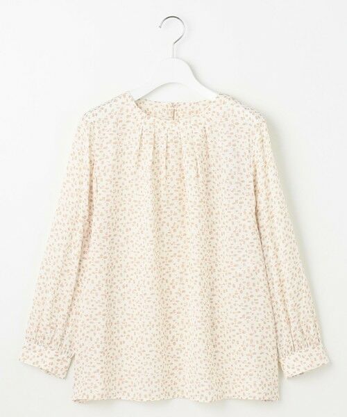 自由区 / ジユウク シャツ・ブラウス | 【カタログ掲載・セットアップ対応・洗える】ジオメトリックフラワードットプリント ブラウス | 詳細5
