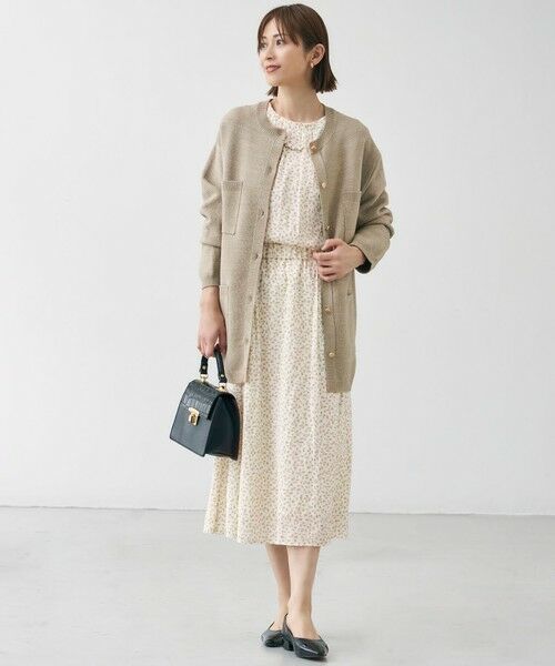 自由区 / ジユウク シャツ・ブラウス | 【カタログ掲載・セットアップ対応・洗える】ジオメトリックフラワードットプリント ブラウス | 詳細2