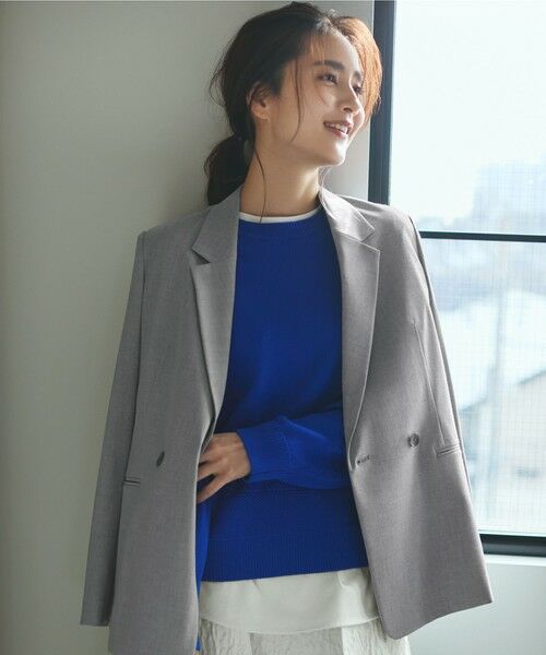 自由区 / ジユウク ニット・セーター | 【洗える】コットンポリミドルゲージ ニット | 詳細7