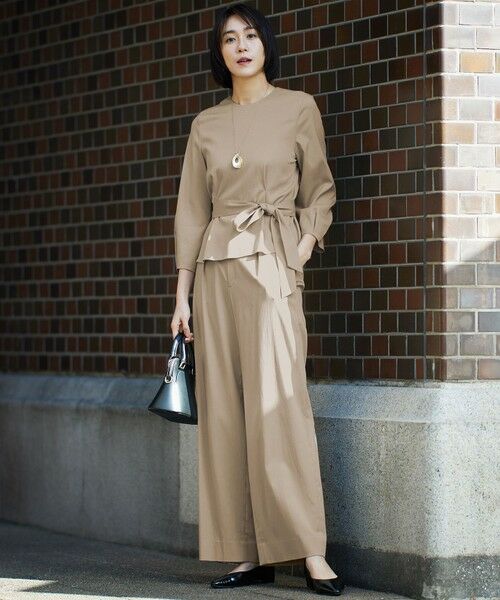 自由区 / ジユウク その他パンツ | 【セットアップ対応・洗える】ドレープツイルワイド パンツ | 詳細2