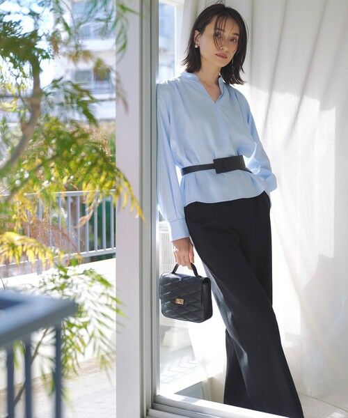自由区 / ジユウク その他パンツ | 【定番素材・着心地快適・程よい抜け感】ライトフィールジャージーワイドストレート パンツ | 詳細3