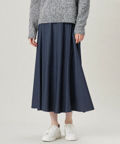 自由区 / ジユウク ミニ・ひざ丈スカート | 【カタログ掲載・セットアップ対応・洗える】ドレープツイル スカート