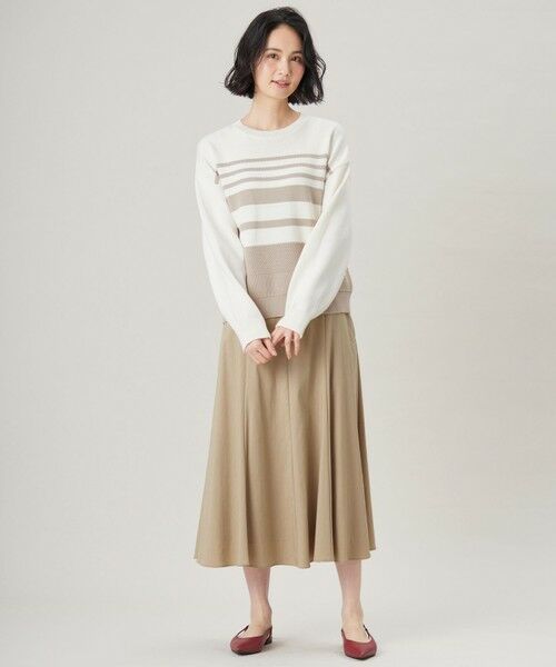 自由区 / ジユウク ミニ・ひざ丈スカート | 【カタログ掲載・セットアップ対応・洗える】ドレープツイル スカート | 詳細2