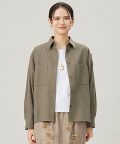 自由区 / ジユウク その他アウター | 【洗える】ドビーオックスストレッチシャツ アウター