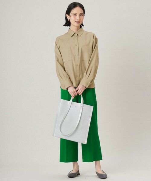 自由区 / ジユウク その他アウター | 【洗える】ドビーオックスストレッチシャツ アウター | 詳細3