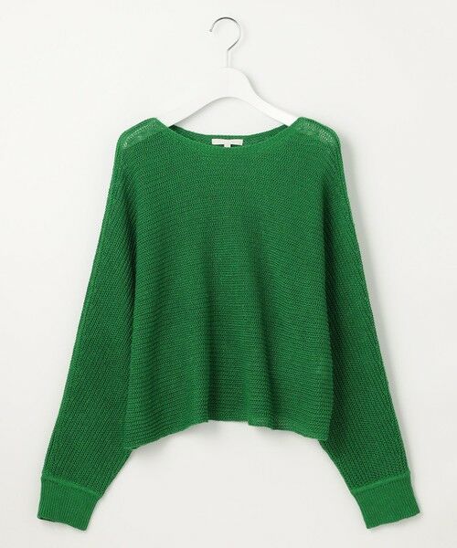 自由区 / ジユウク ニット・セーター | 【洗える】リネンミドルゲージドルマンスリーブ ニット | 詳細4