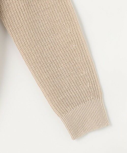 自由区 / ジユウク パーカー | 【洗える】リネンミドルゲージフーディ ニット | 詳細5