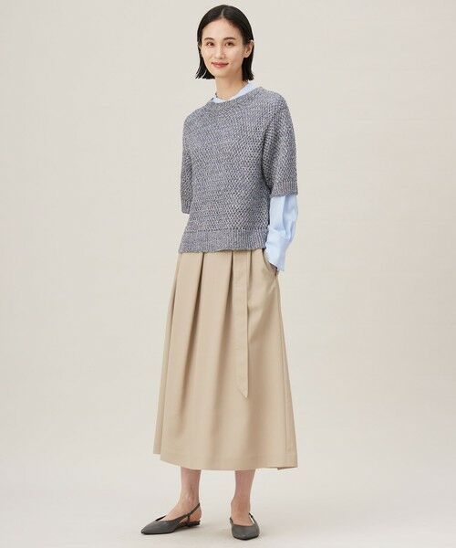 自由区 / ジユウク ニット・セーター | 【洗える】カラーミックスメッシュリネン ニット | 詳細11