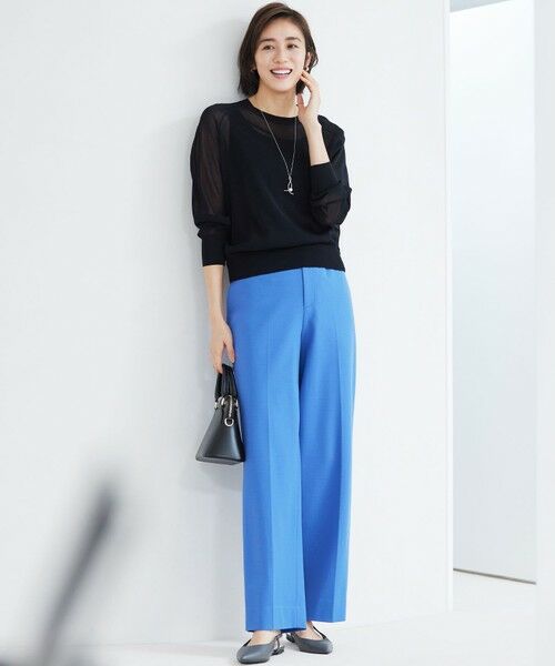 自由区 / ジユウク ニット・セーター | 【洗える】シアーアセテート ニット | 詳細12