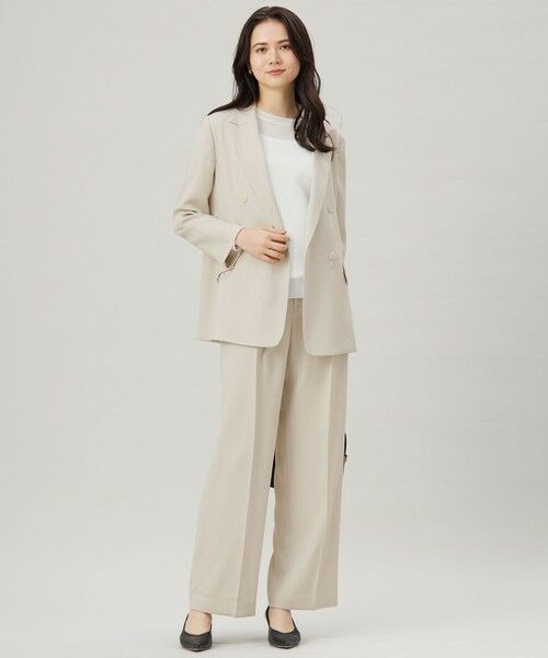 自由区 / ジユウク その他パンツ | 【セットアップ対応・接触冷感・洗える】リネンライクシンセティックワイドストレート パンツ | 詳細6