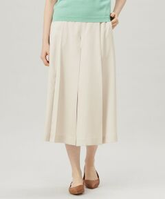 自由区 / ジユウク ショート・ハーフ・半端丈パンツ | 【セットアップ対応・接触冷感・洗える】リネンライクシンセティックキュロット パンツ