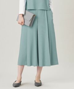 自由区 / ジユウク ショート・ハーフ・半端丈パンツ | 【セットアップ対応・接触冷感・洗える】リネンライクシンセティックキュロット パンツ