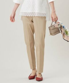 自由区 / ジユウク その他パンツ | 【UVカット・接触冷感・洗える】コットンサテンテーパード パンツ