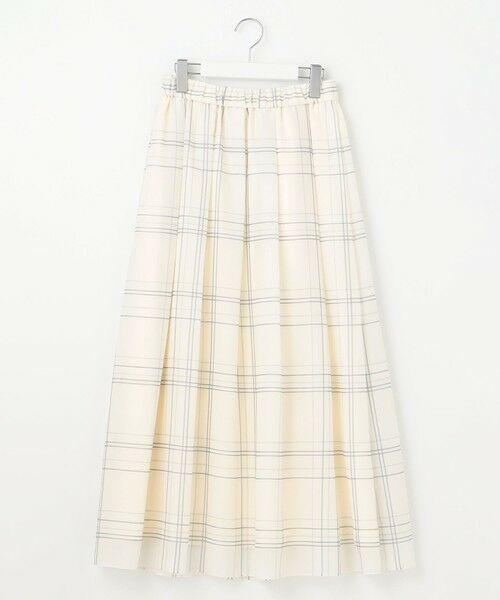 自由区 / ジユウク ミニ・ひざ丈スカート | 【SHIHOさん着用・洗える】エアリーウィンドウペンチェックプリント スカート | 詳細4