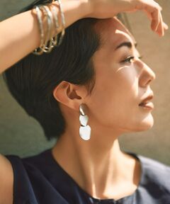 自由区 / ジユウク ピアス・イヤリング | スリーサークル イヤリング