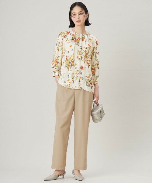 自由区 / ジユウク シャツ・ブラウス | 【洗える】フラワーガーデンプリント ブラウス | 詳細2