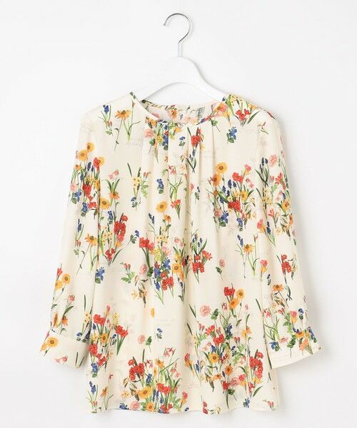 自由区 / ジユウク シャツ・ブラウス | 【洗える】フラワーガーデンプリント ブラウス | 詳細4