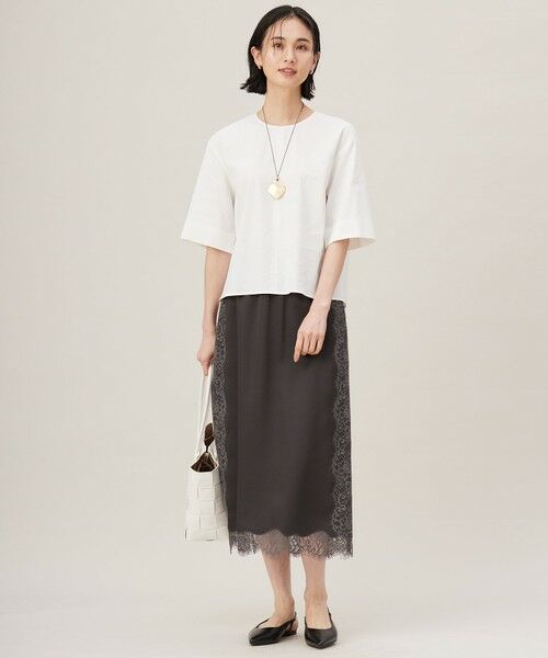 自由区 / ジユウク シャツ・ブラウス | 【セットアップ対応・洗える】LIPストレッチプルオーバー ブラウス | 詳細1