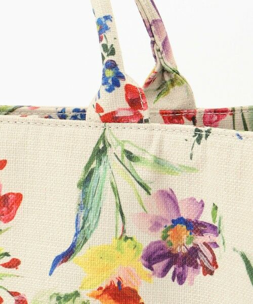 自由区 / ジユウク トートバッグ | ペイントタッチフラワートート バッグ | 詳細5