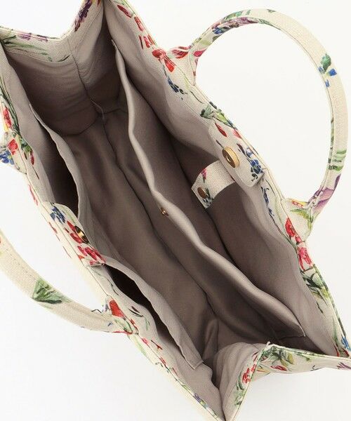 自由区 / ジユウク トートバッグ | ペイントタッチフラワートート バッグ | 詳細7
