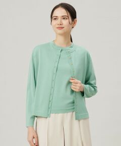 自由区 / ジユウク カーディガン・ボレロ | 【アンサンブル対応・洗える】アセテートコットン カーディガン
