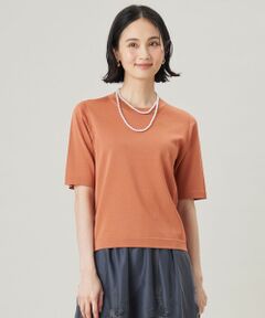 自由区 / ジユウク ニット・セーター | 【アンサンブル対応・洗える】アセテートコットンプルオーバー ニット