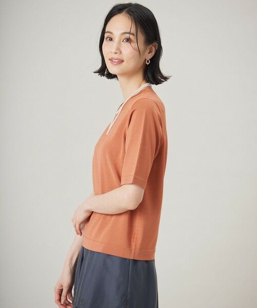 自由区 / ジユウク ニット・セーター | 【アンサンブル対応・洗える】アセテートコットンプルオーバー ニット | 詳細12