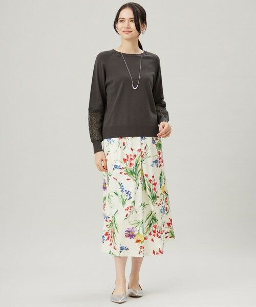 自由区 / ジユウク ニット・セーター | 【洗える】レースコンビ ニット | 詳細9