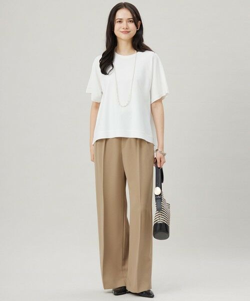 自由区 / ジユウク ニット・セーター | 【接触冷感・UVカット・洗える】クレープストレッチAライン ニット | 詳細2