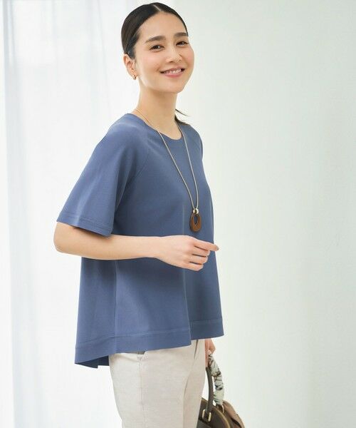 自由区 / ジユウク ニット・セーター | 【接触冷感・UVカット・洗える】クレープストレッチAライン ニット | 詳細9