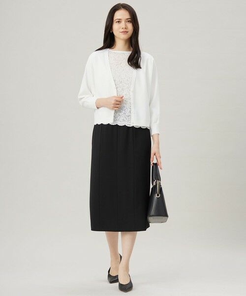 自由区 / ジユウク カーディガン・ボレロ | 【接触冷感・UVカット・洗える】クレープストレッチニット カーディガン | 詳細2