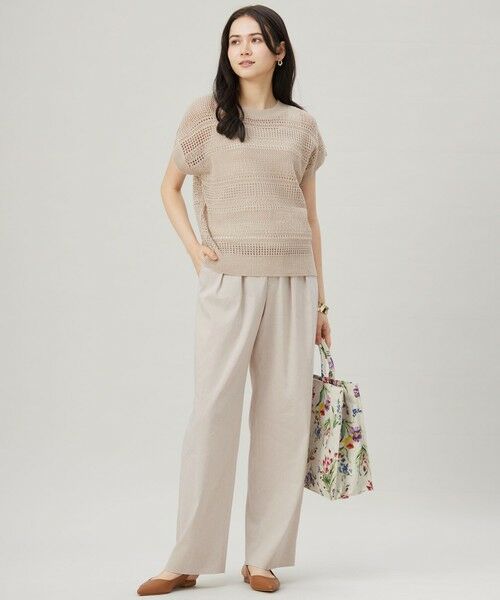 自由区 / ジユウク ニット・セーター | 【洗える】レーシーリネンコットン ニット | 詳細1