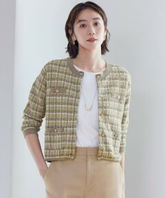 自由区 / ジユウク カーディガン・ボレロ | 【洗える】カラーミックスツイードニット カーディガン